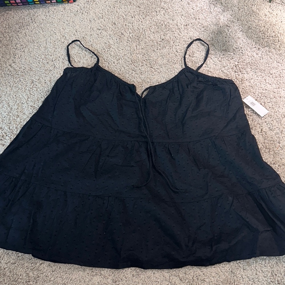 NWT Women’s Textured & Tiered Tank Top